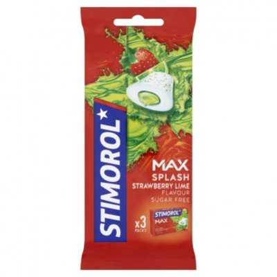 Stimorol Kauwgom max splash strawberry lime